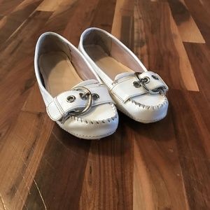 Girl's Size 3.5 white patent leather flats